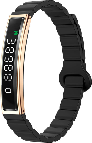 Smart Bracelet Fitness Tracker Heart Rate Monitor Sleep Activity Tracker Step Counter Calories Pedometer Waterproof Slim Thin Health Band for Women Ladies Men